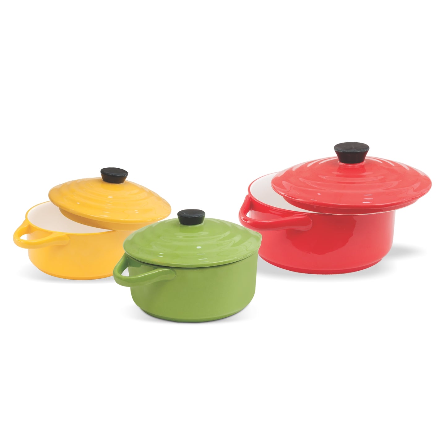 JCPL Vibes Casserole Set of 3, Multicolour