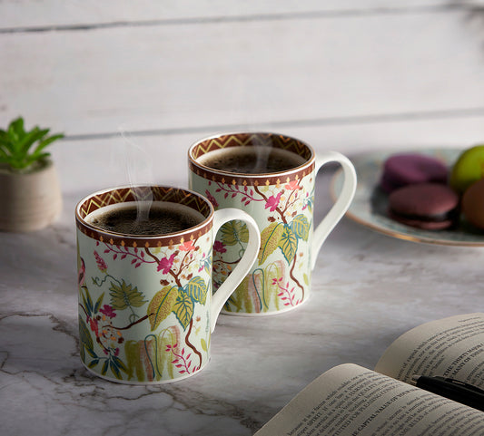 India Circus Grandeur Green Swing Milk Mug Set of 2