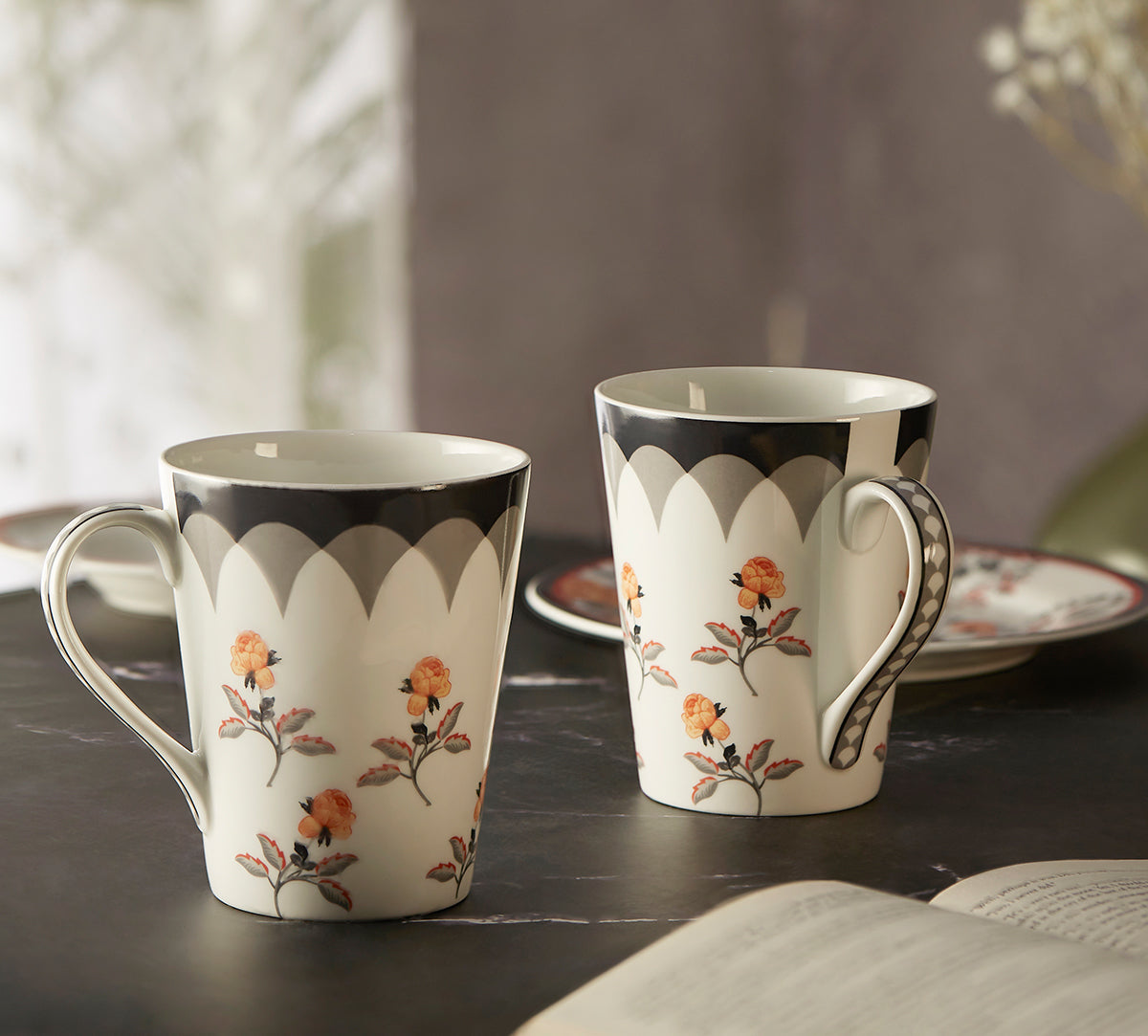 India Circus Onyx elegance Zing Milk Mug Set of 2
