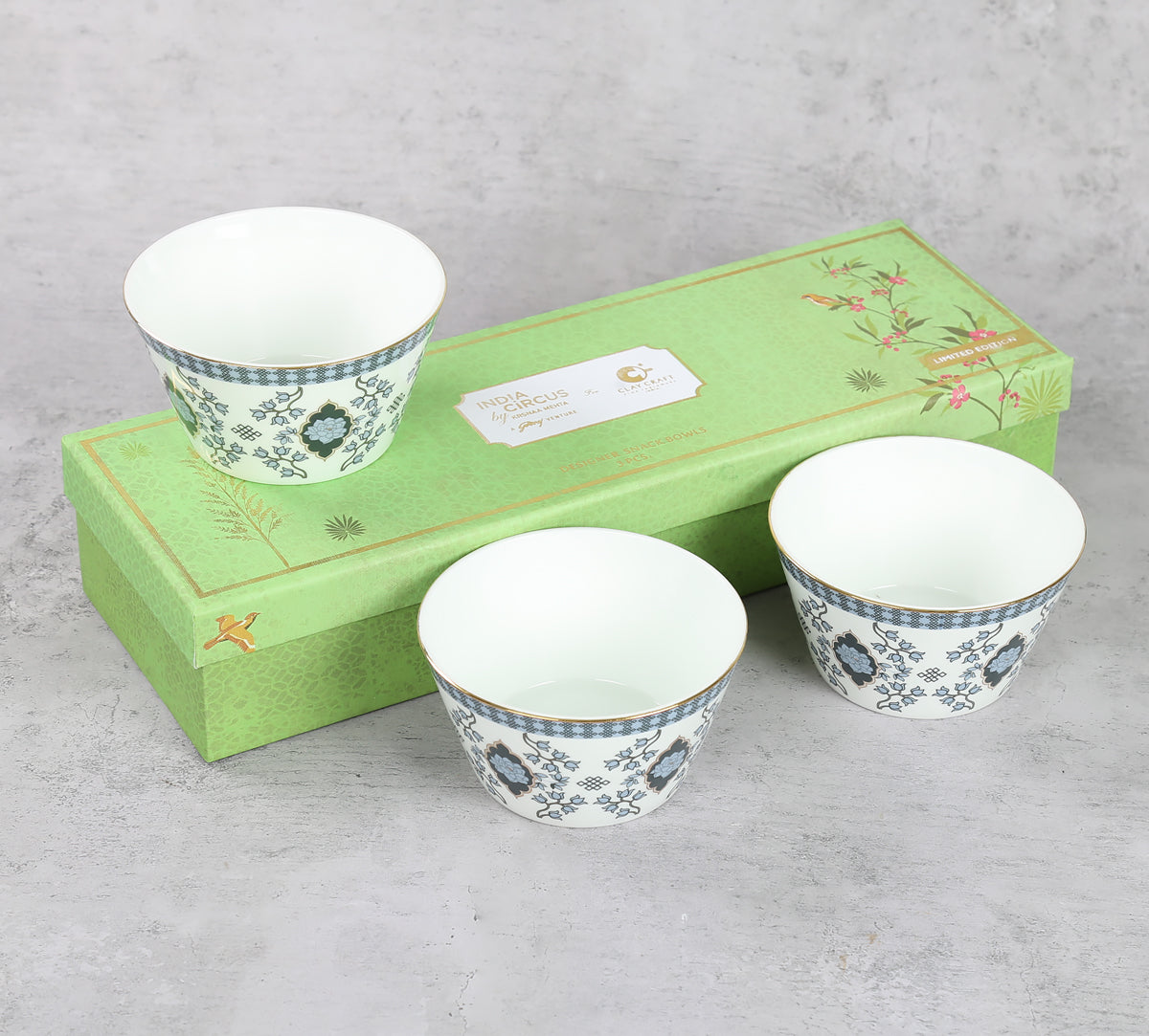 India Circus Gardenia Dreams Nikko Bowl Set of 3