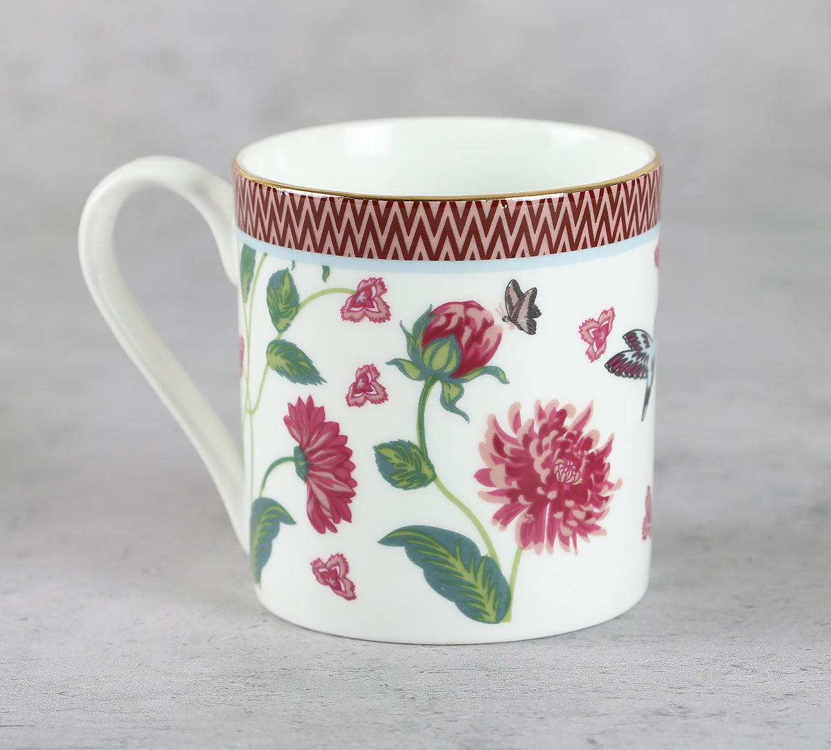 India Circus Petal Perfection Melon Coffee Mug Set Of 6