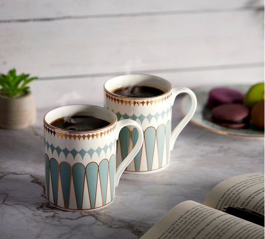 India Circus Regal Romance Swing Milk Mug Set of 2