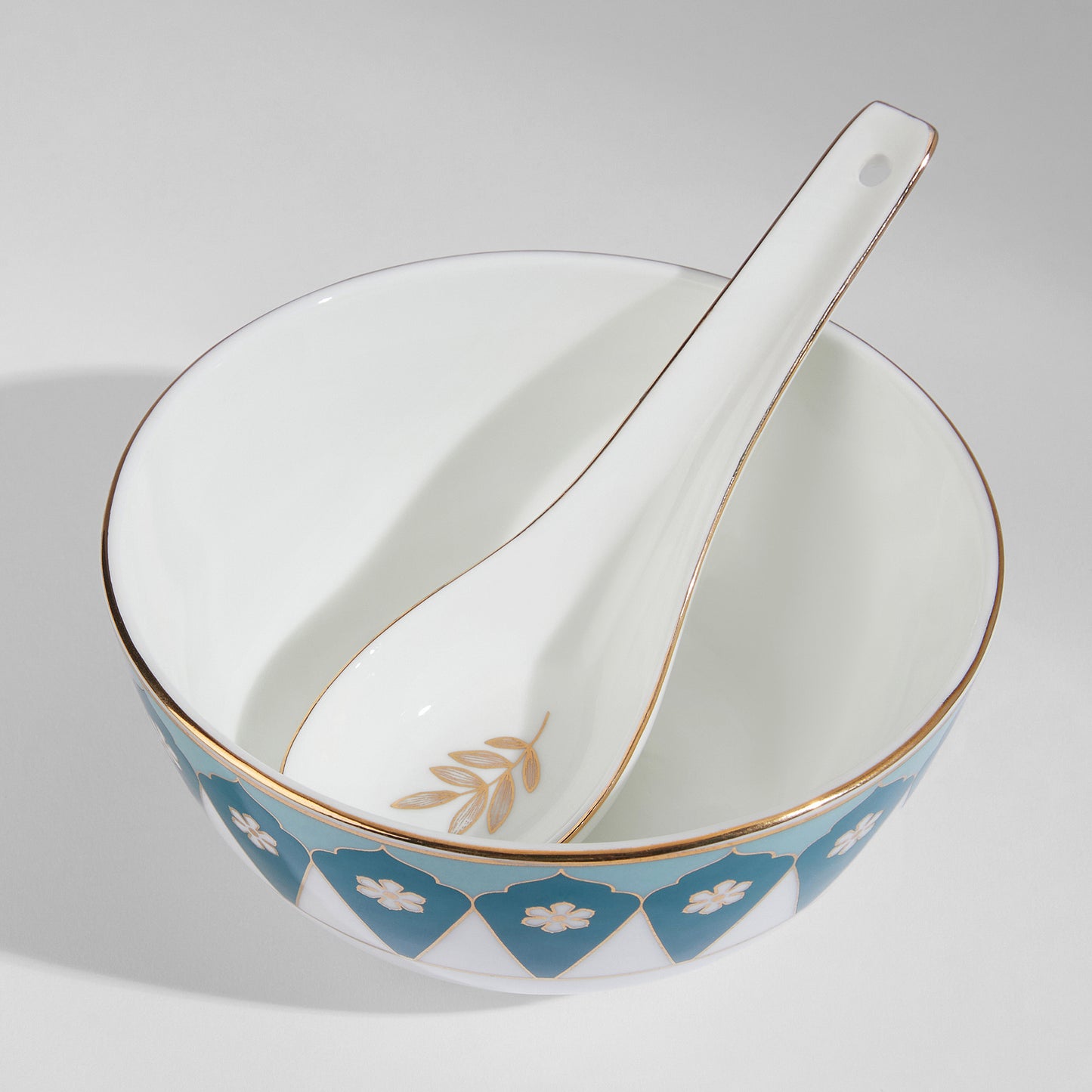 India Circus Oceanic Opulence Georgian Soup Bowl Set of 12 Pcs