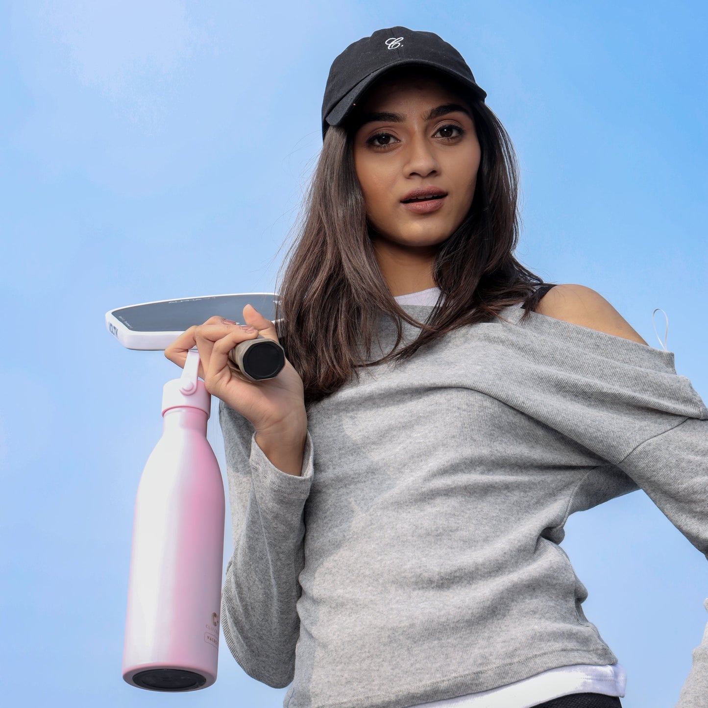 Vacbott Meko Neon Vacuum Insulated Double Walled Water Bottle 18 Hrs Hot & 24 Hrs Cold Stainless Steel Flask, BIS Certified, 680ml
