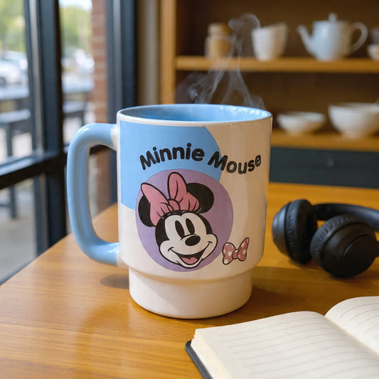 Disney Minnie Mouse Double-Sided Cartoon Print Presco Pebble Coffee & Milk Mug 1 Piece
