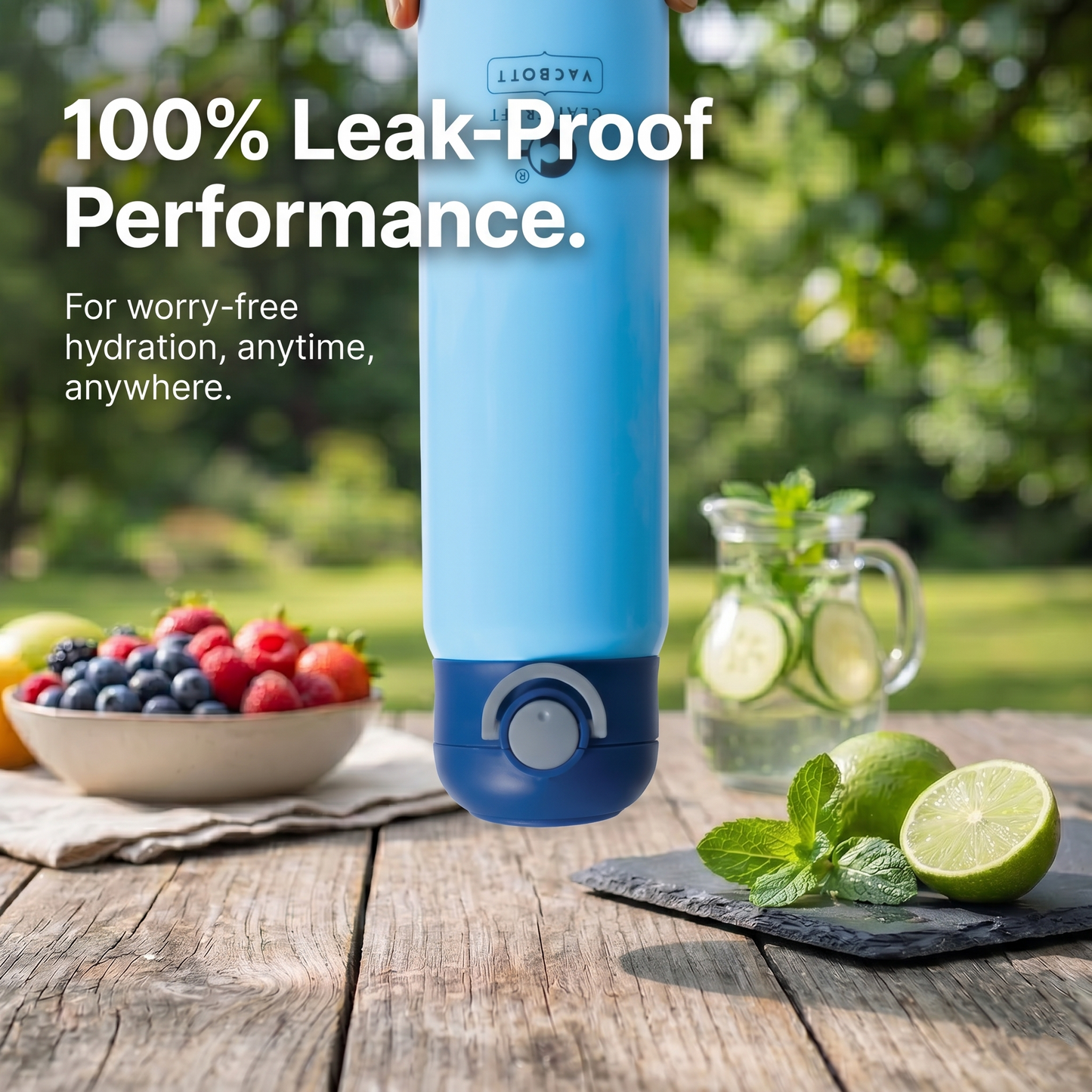 Vacbott Sonic Pro One-Touch Lid Vacuum Insulated Double Walled Water Bottle 18 Hrs Hot & 24 Hrs Cold Stainless Steel Flask, BIS Certified, 500ml