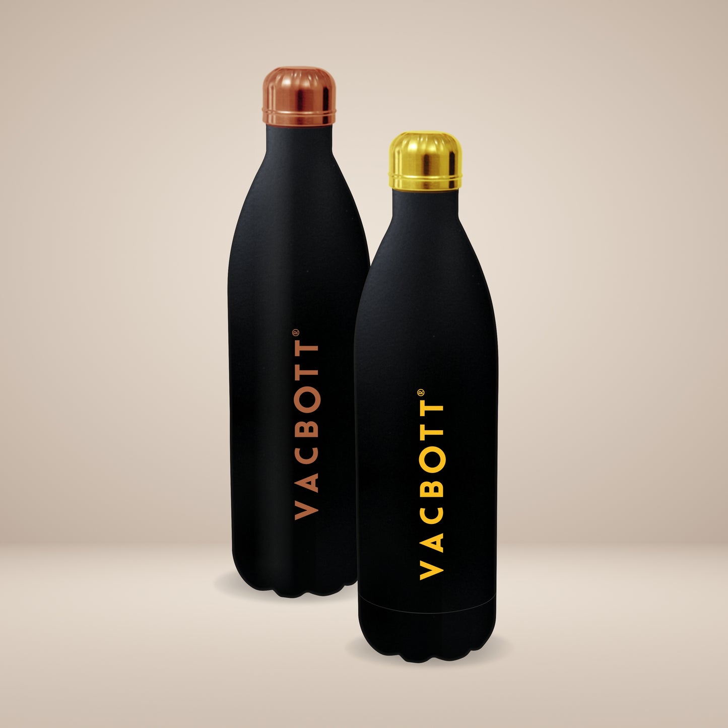 Vacbott Vaccum Bottle, Stark Double Walled 24 Hours Hot and Cold Water Bottle, Black Velvet. BIS Certified