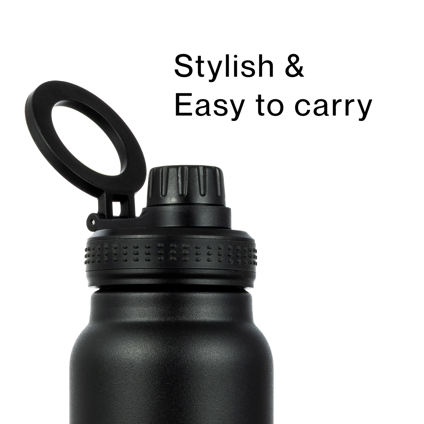 Vacbott 3-in-1 Vacuum Bottle, Maghydro Double Walled 700ml All in One Water Bottle • Phone Stand • Tripod