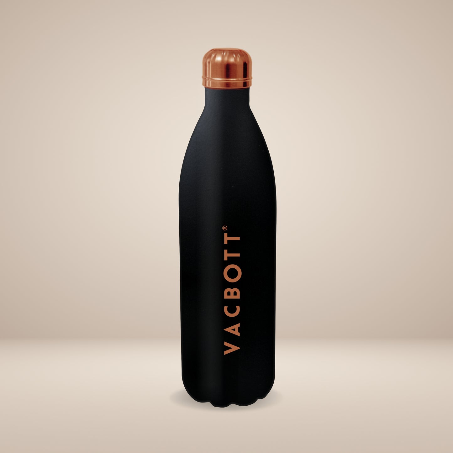 Vacbott Vaccum Bottle, Stark Double Walled 24 Hours Hot and Cold Water Bottle, Black Velvet. BIS Certified