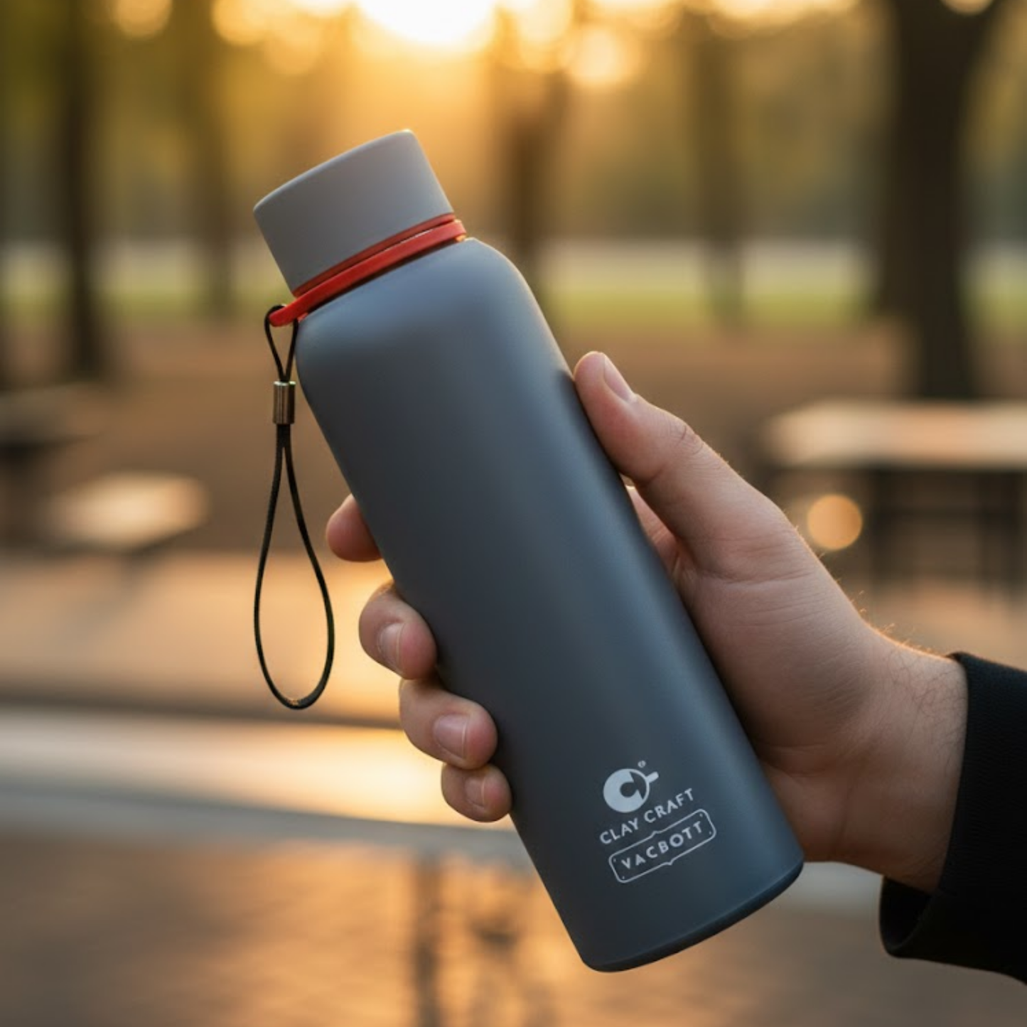 Vacbott Everest Vacuum Insulated Double Walled Water Bottle 18 Hrs Hot & 24 Hrs Cold Stainless Steel Flask, BIS Certified, 500/700/1000ml