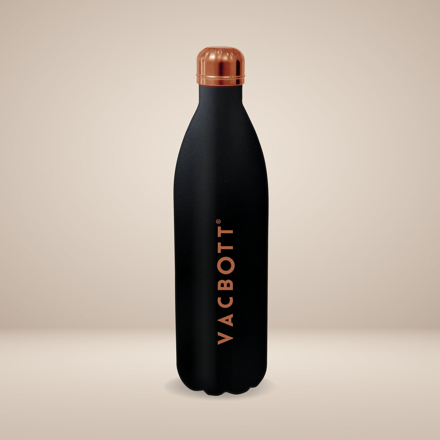 Vacbott Vacuum Bottle, Stark Double Walled 24 Hours Hot and Cold Water Bottle, Black Velvet. BIS Certified