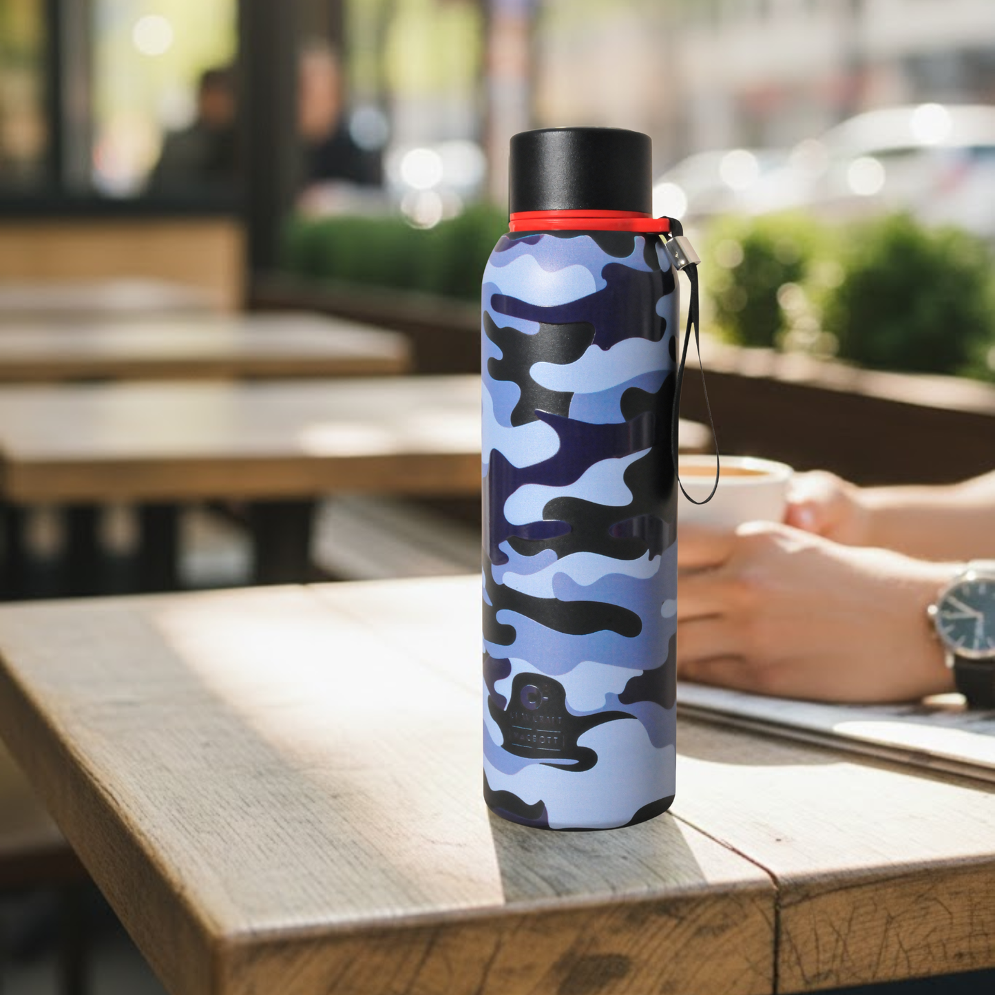Vacbott Vacuum Bottle, Everest Military Double Walled 18 Hours Hot & 24 Hours Cold  Water Bottle Vacuum Insulated Hot & Cold Flask, 700ml