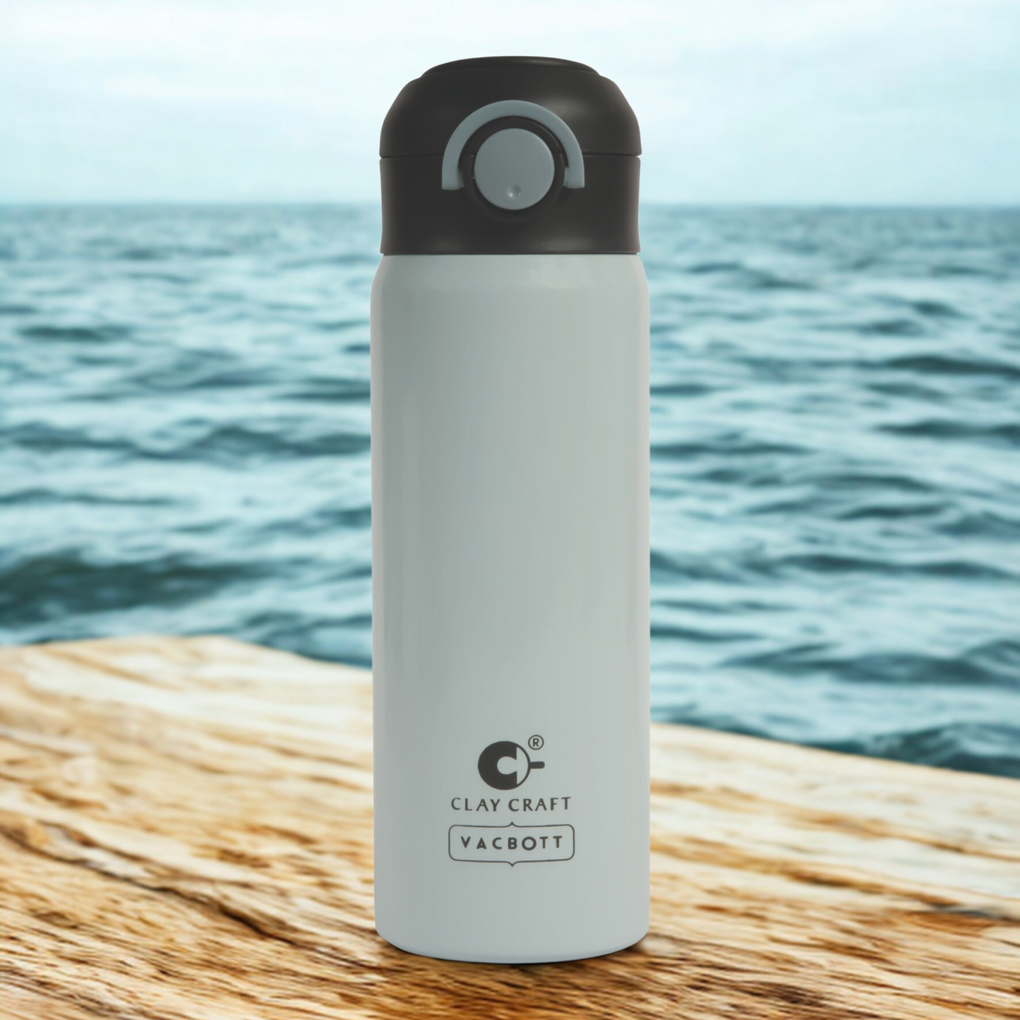 Vacbott Vacuum Bottle Sonic Pro One-Touch Lid | 24-Hour Hot & Cold 550ml| BIS Certified