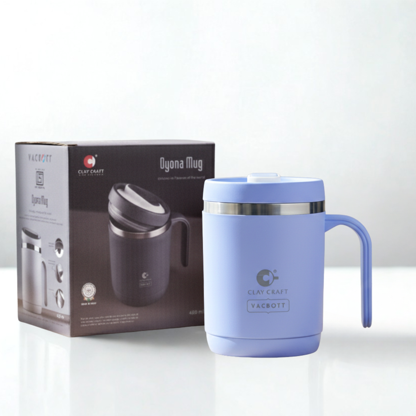 Vacbott Dyona Mug 400ml – PUF Insulated  | Leak-Proof Travel Mug