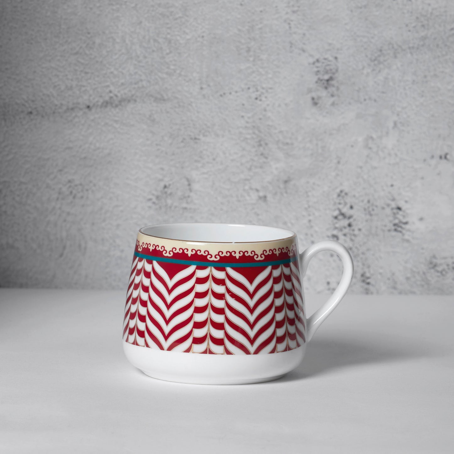 India Circus Blushed Orchard Cup and Saucer Set of 8