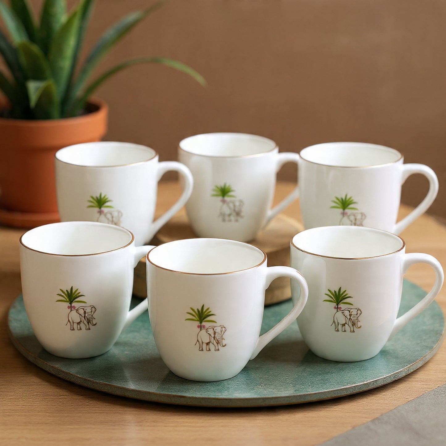 JCPL Oscar Pristine Coffee & Tea Mugs Set of 6 (PS408)
