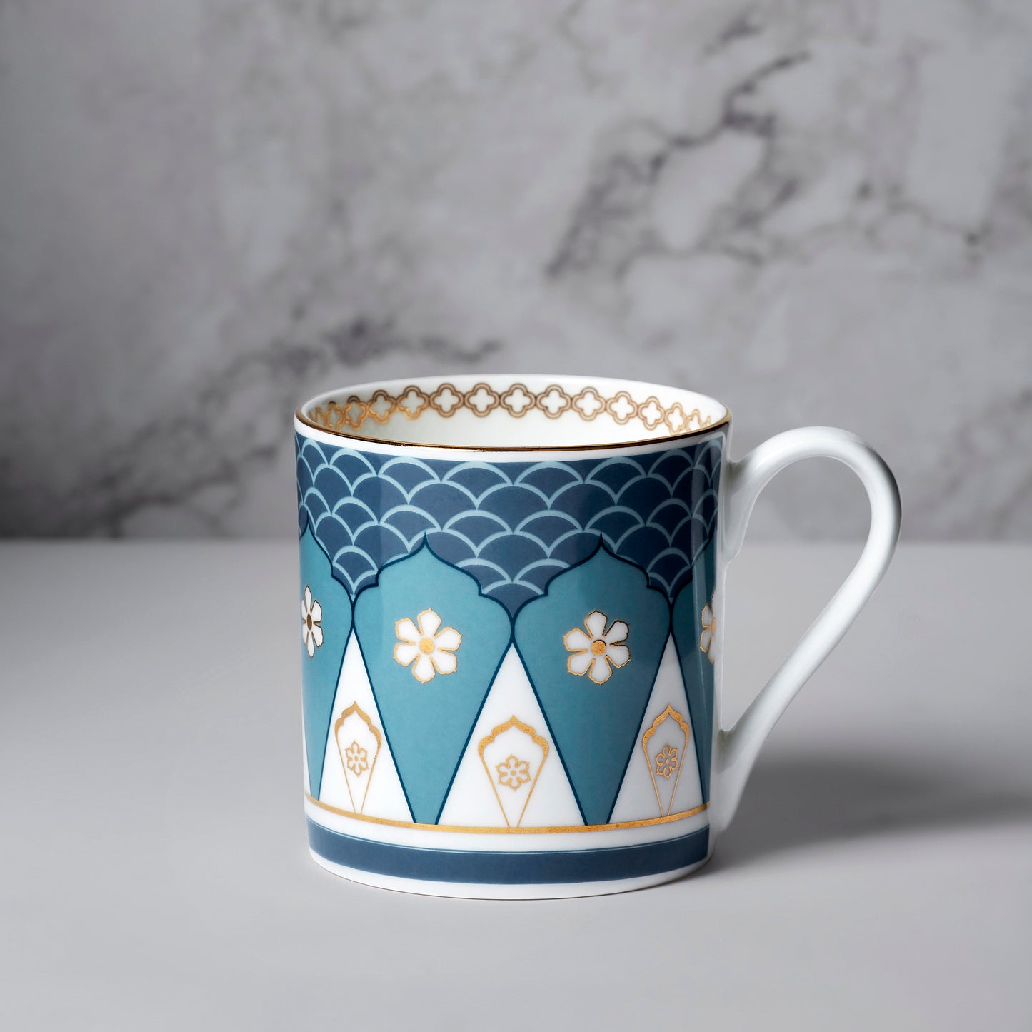 India Circus Oceanic Opulence  Melon Coffee Mug Set of 6