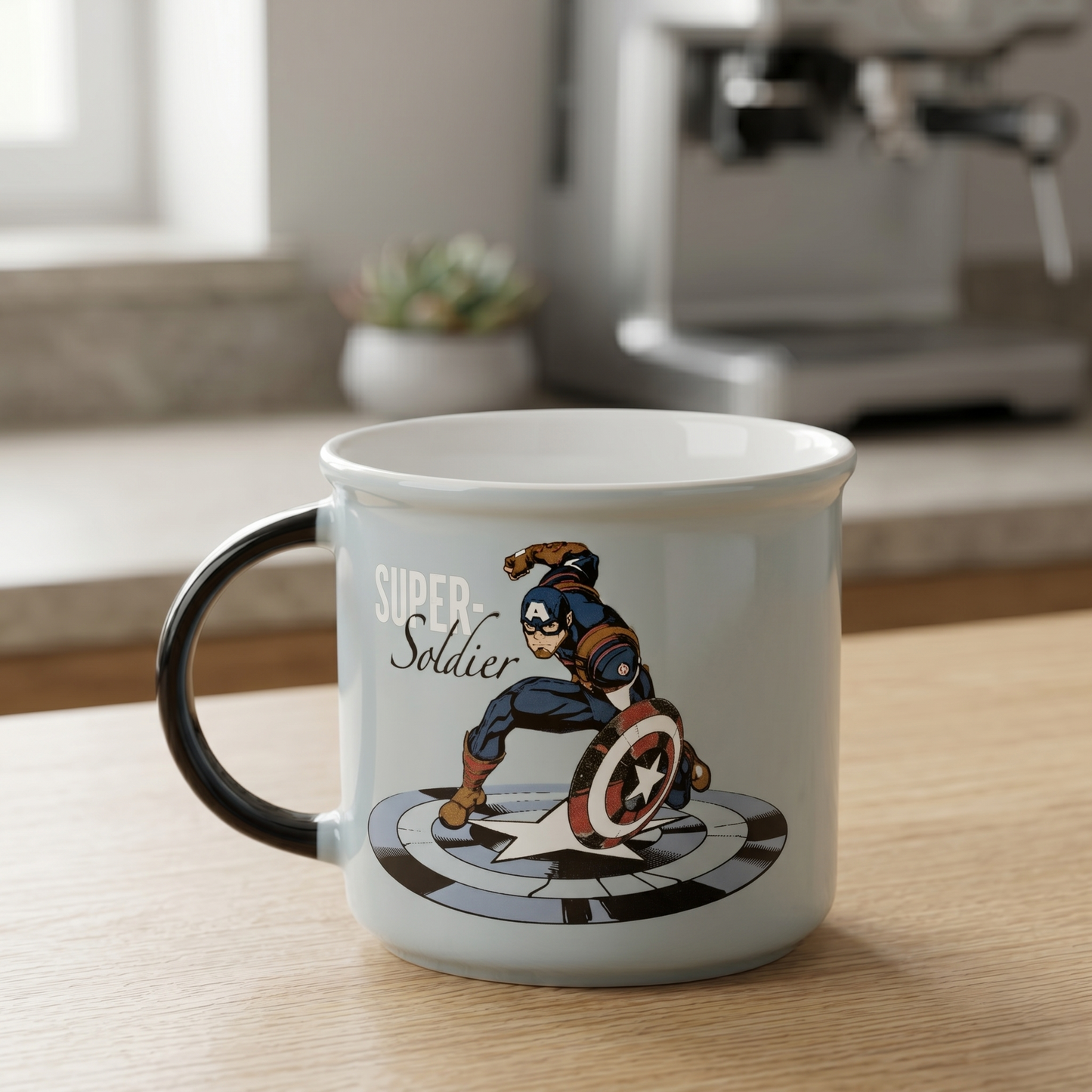 Disney Avengers Super Soldier Pebble Coffee & Milk Mug – 1 Piece, 400ml