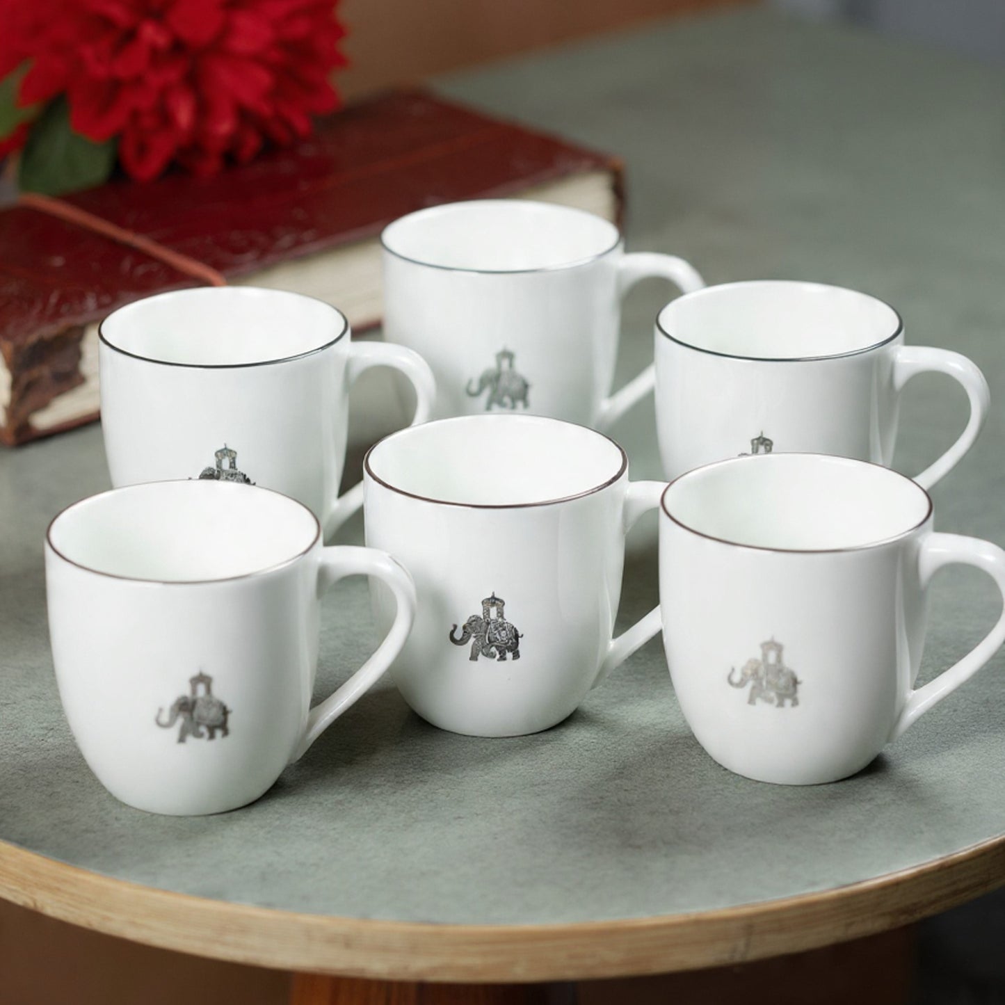 JCPL Oscar Clark Matang Tea & Coffee Mugs Set of 6