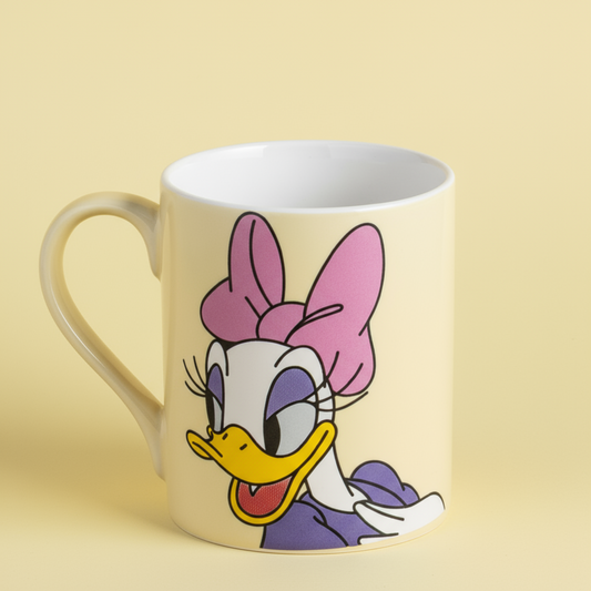 Disney Daisy Duck Cartoon Print Swing Pebble Coffee & Milk Mug 1 Piece (330ml)