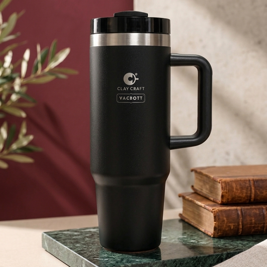 Vacbott Vacuum EverSip® Chrome Tumbler 900 ml for Adults for Office & Gym