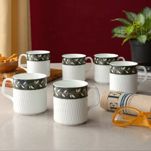 Clay Craft Allure Presto Coffee & Tea Mugs Set of 6 (P208)