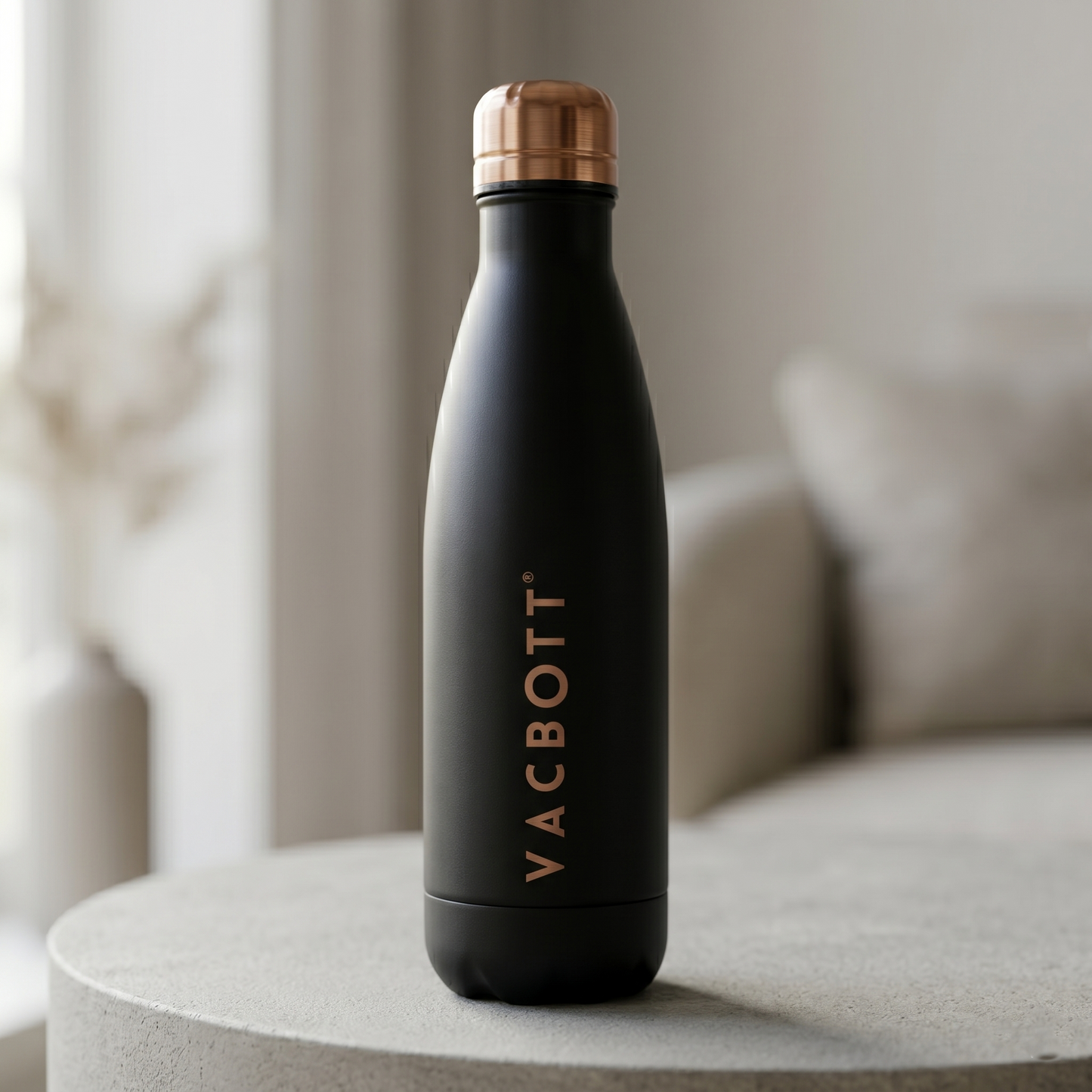 Vacbott Stark Vacuum Insulated Double Walled Water Bottle 18 Hrs Hot & 24 Hrs Cold Stainless Steel Flask, BIS Certified, 500ml