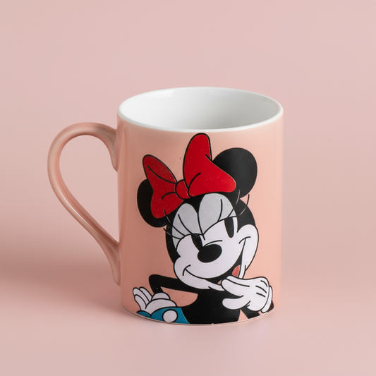 Disney Pebble Minnie Mouse Cartoon Print Swing Pebble Coffee & Milk Mug 1 Piece (330ml)