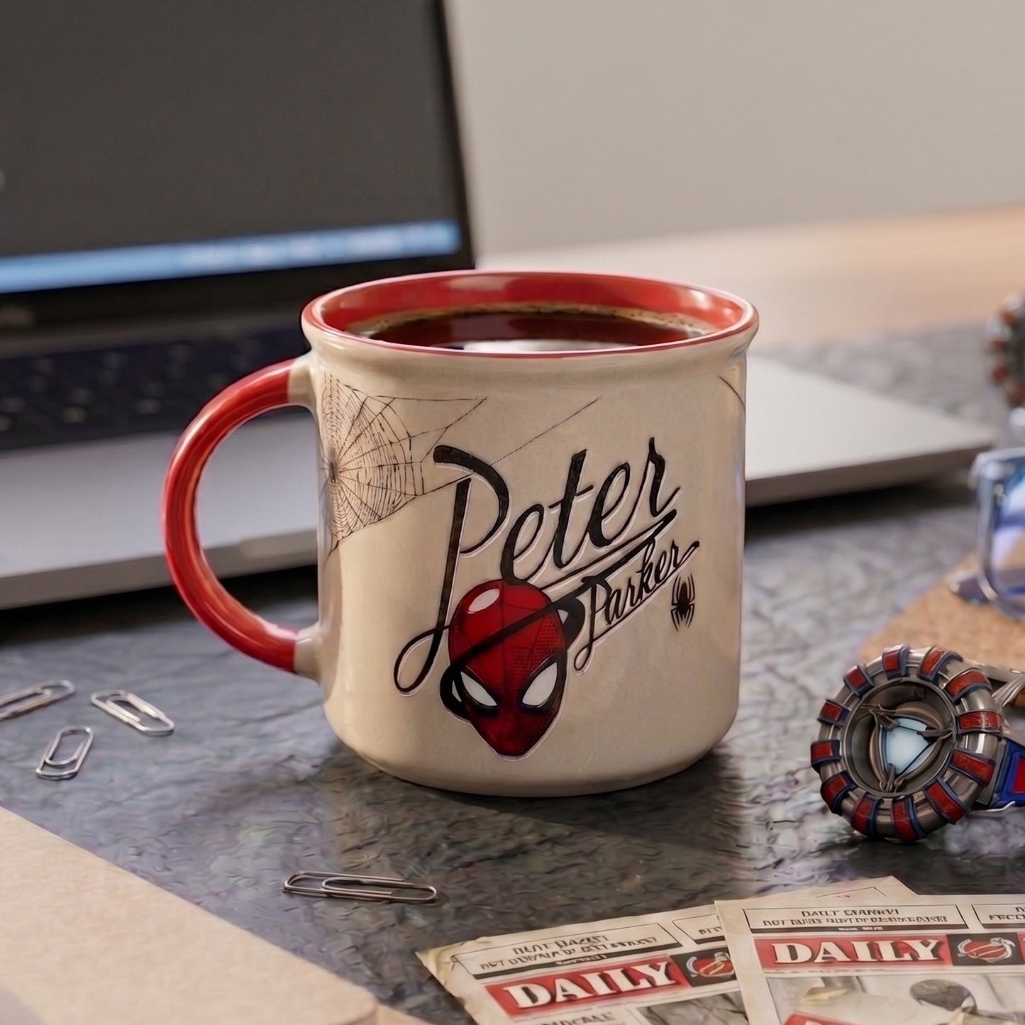 Disney Marvel Spider Man 1 Peter Parker Pebble Coffee & Milk Mug – 1 Piece, 400ml