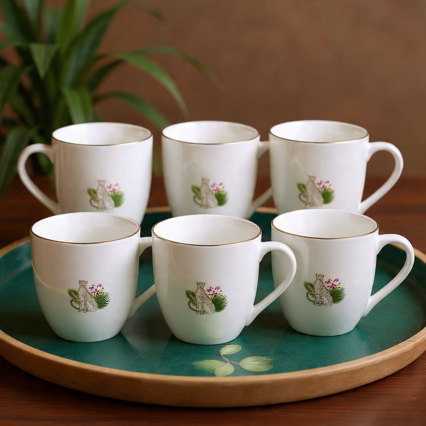 JCPL Oscar Pristine Coffee & Tea Mugs Set of 6 (PS407),180 ml