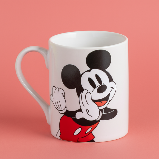 Disney Mickey Mouse Cartoon Print Swing Pebble Coffee & Milk Mug 1 Piece (330ml)