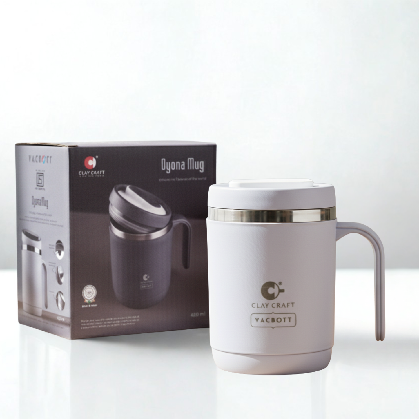 Vacbott Dyona Mug 400ml – PUF Insulated  | Leak-Proof Travel Mug