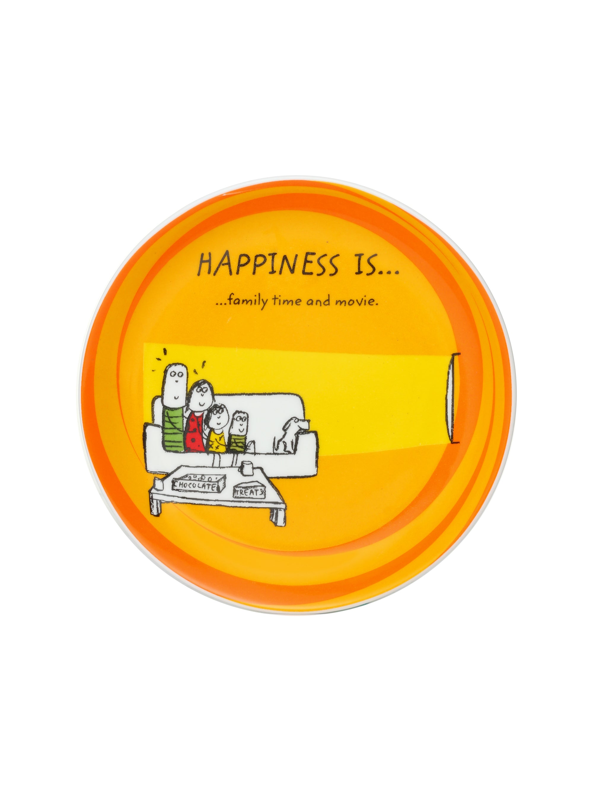 Buy Happiness Ceramic Mini Snack Plates 5