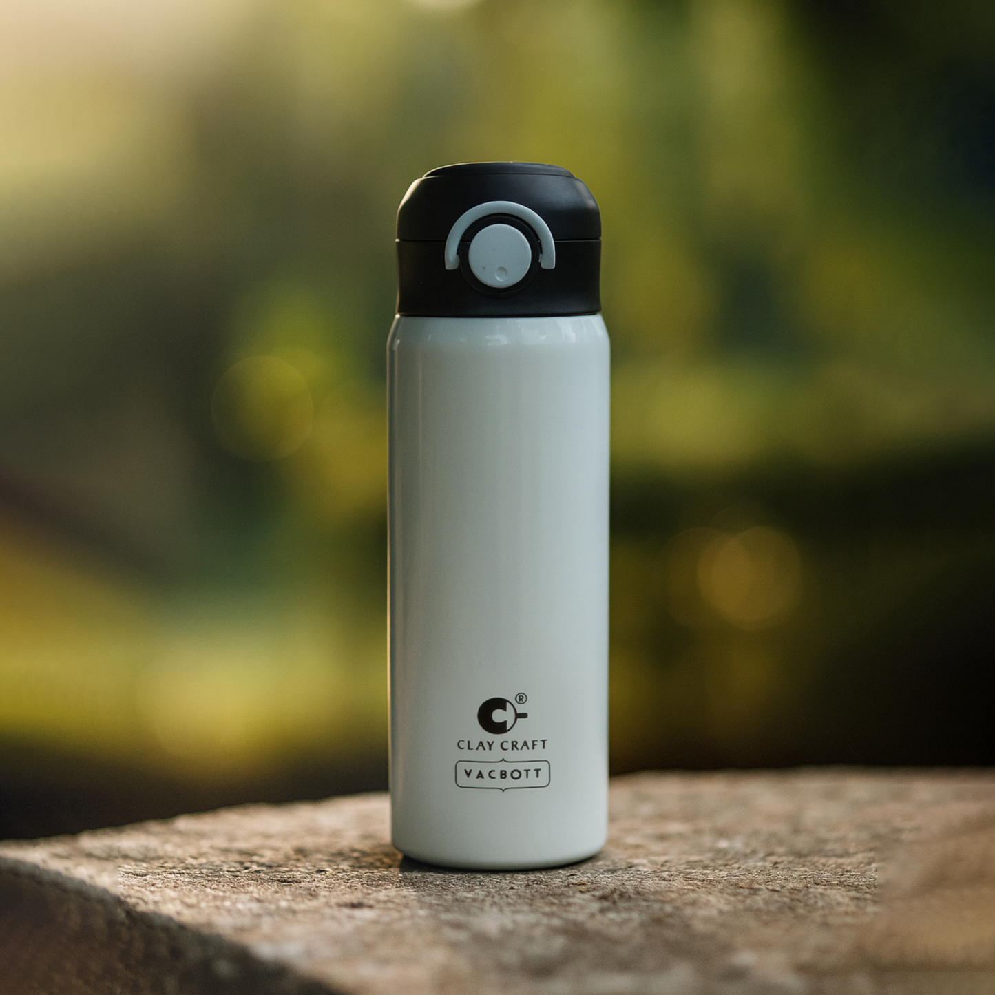 Vacbott Sonic Pro One-Touch Lid Vacuum Insulated Double Walled Water Bottle 18 Hrs Hot & 24 Hrs Cold Stainless Steel Flask, BIS Certified, 500ml