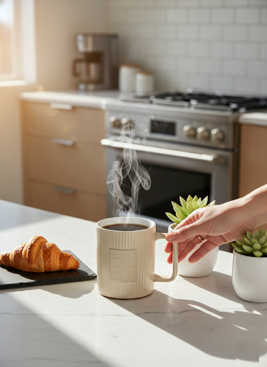 Kaffa Pebble Milk/Coffee Mug - 1 Pc - 400 ml (Kaffa K02)
