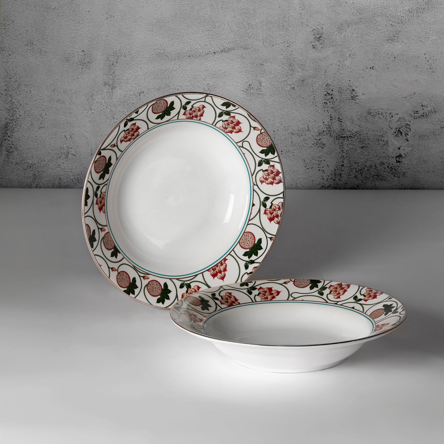 India Circus Blushed Orchard Pasta Plate Set of 2