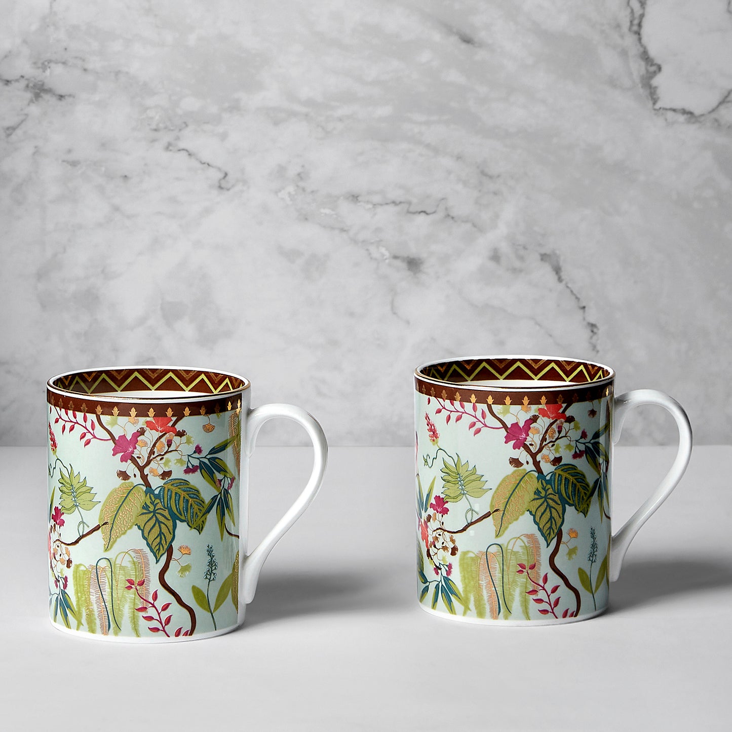 India Circus Grandeur Green Swing Milk Mug Set of 2