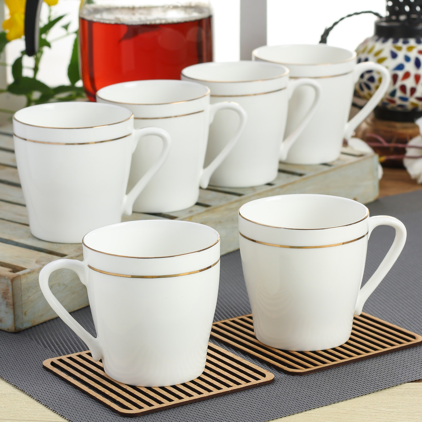 CLAY CRAFT COFFEE MUG GL110 SRS SET OF 6 PC