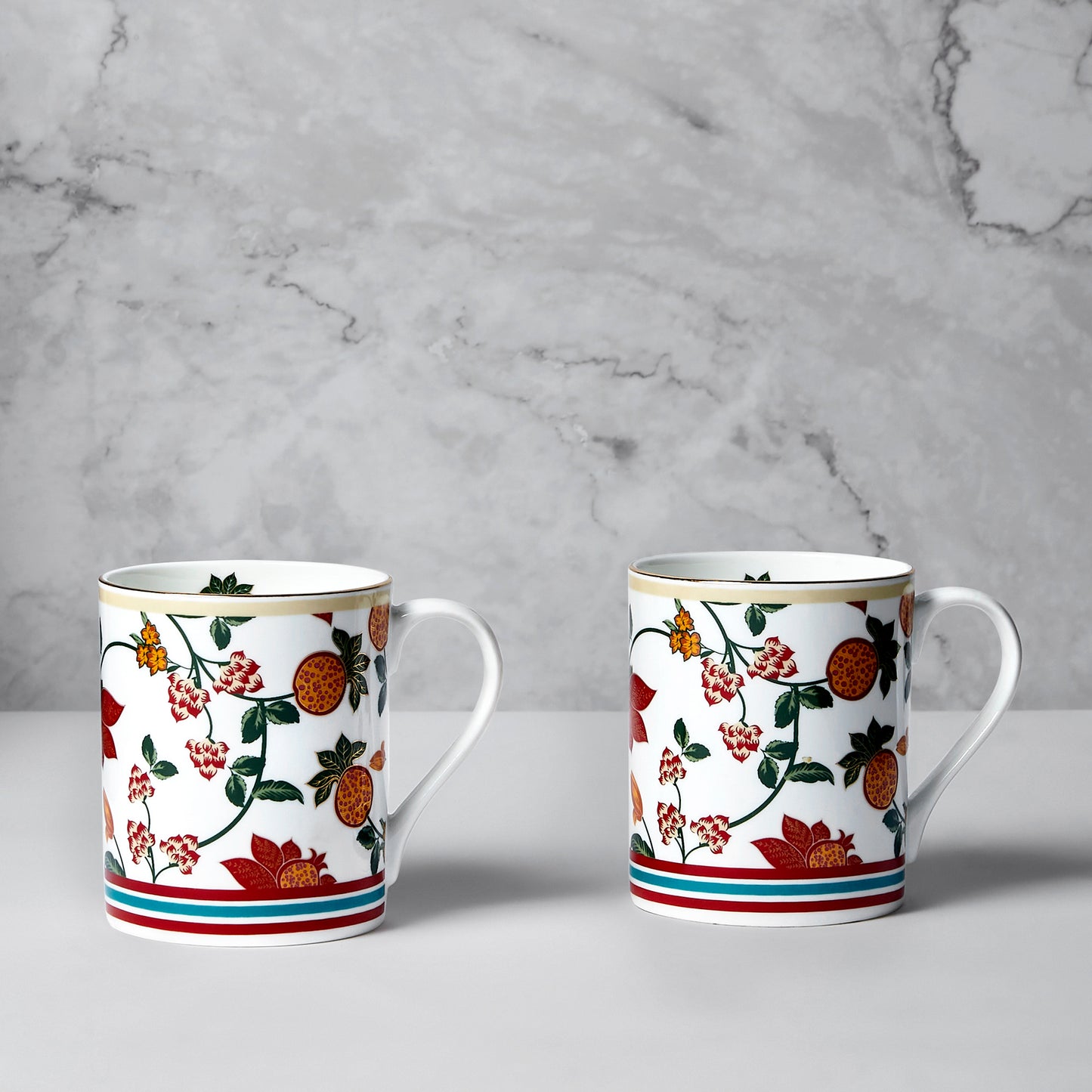 India Circus Blushed Orchard Swing Milk Mug Set of 2