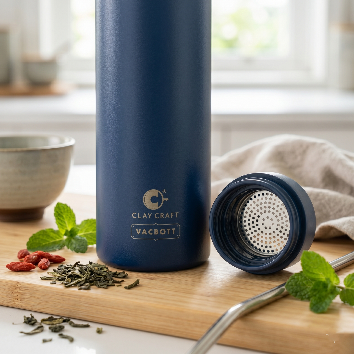Vacbott Legend Apex One-Touch Lid Vacuum Insulated Double Walled Water Bottle 18 Hrs Hot & 24 Hrs Cold Stainless Steel Flask, BIS Certified, 550ml