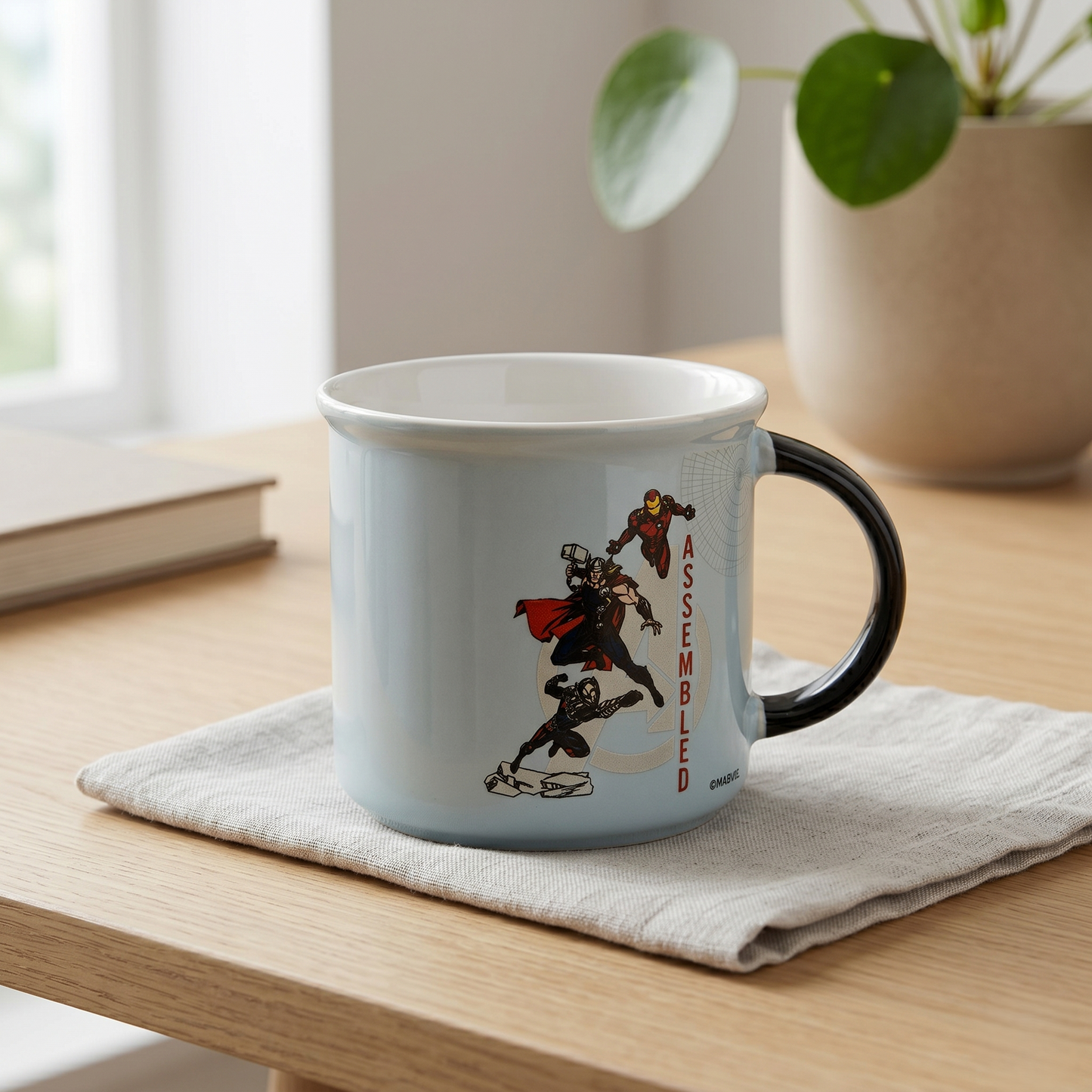 Disney Marvel Avengers Captain America Pebble Coffee & Milk Cup - 1 Piece, 400ml