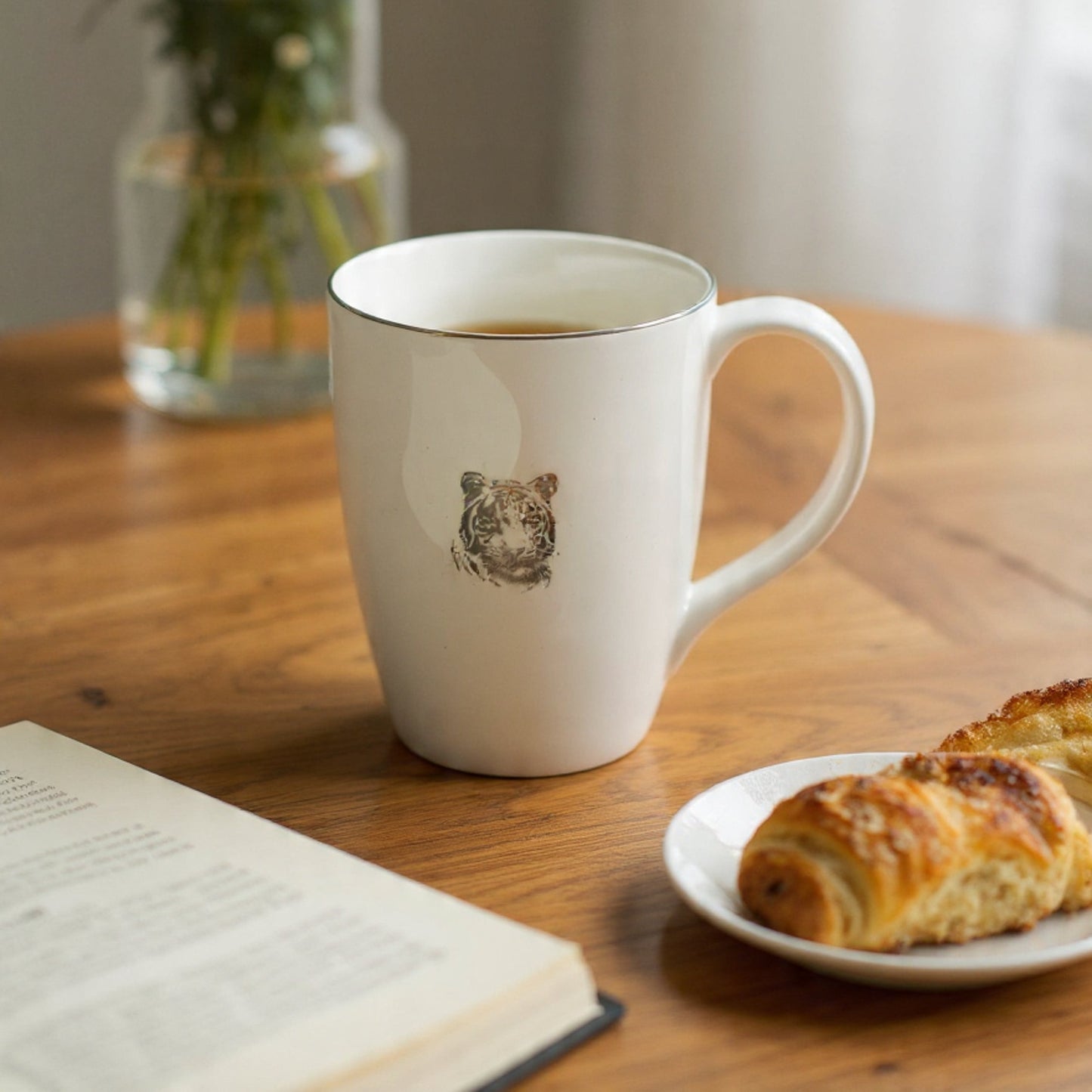 JCPL Orion Clark Tiger Milk & Coffee Mugs, 1 Pcs