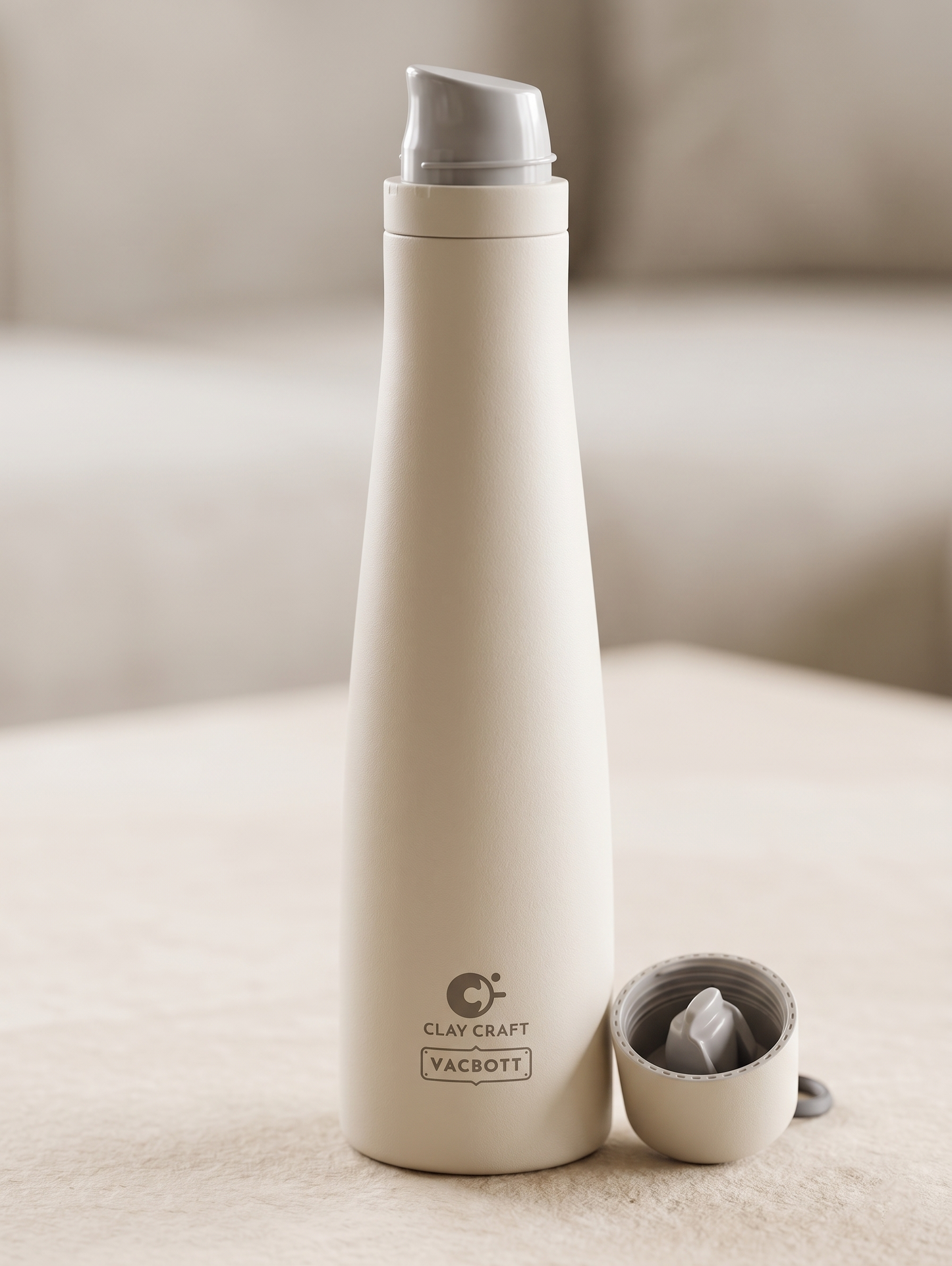 Vacbott Zylo Vacuum Insulated Double Walled Water Bottle 18 Hrs Hot & 24 Hrs Cold, BIS Certified, Stainless Steel Flask 650 ml