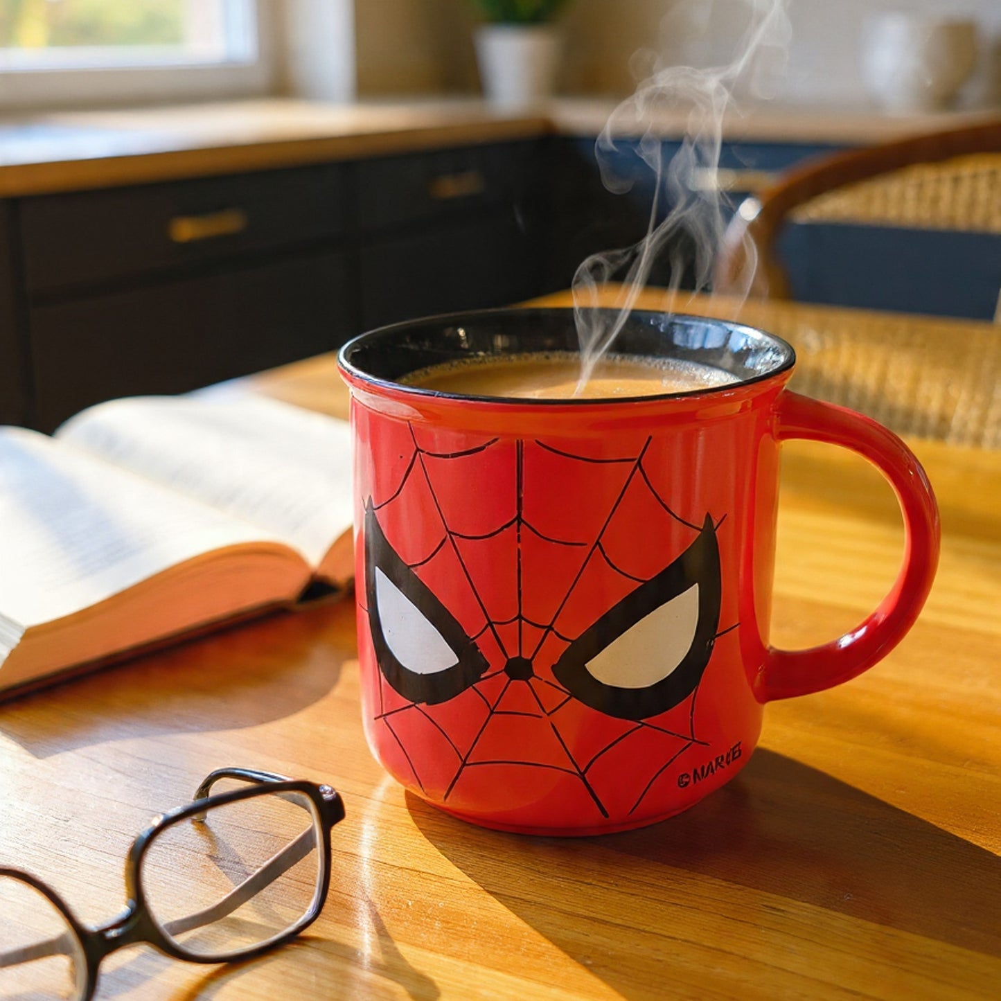Disney Marvel Spider Man 2 Red Black Pebble Coffee & Milk Mug – 1 Piece, 400ml