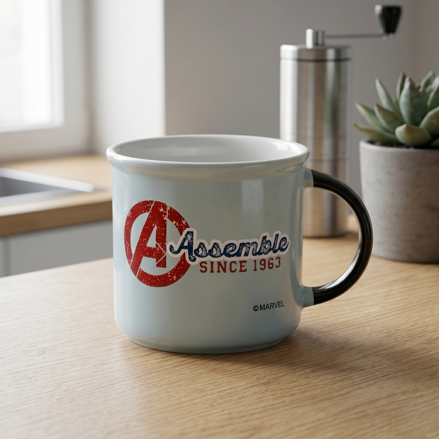 Disney Avengers Super Soldier Pebble Coffee & Milk Mug – 1 Piece, 400ml