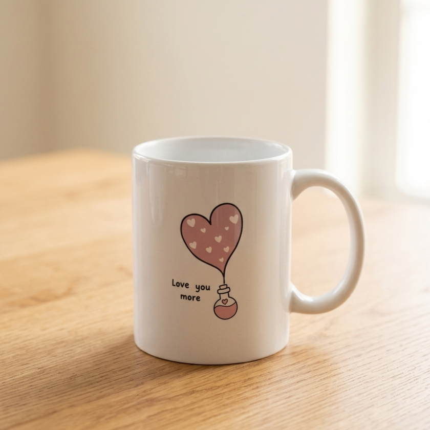 Swing Pebble Ceramic Coffee & Milk Mug with Printed Quotes, 350ml, (PB380)