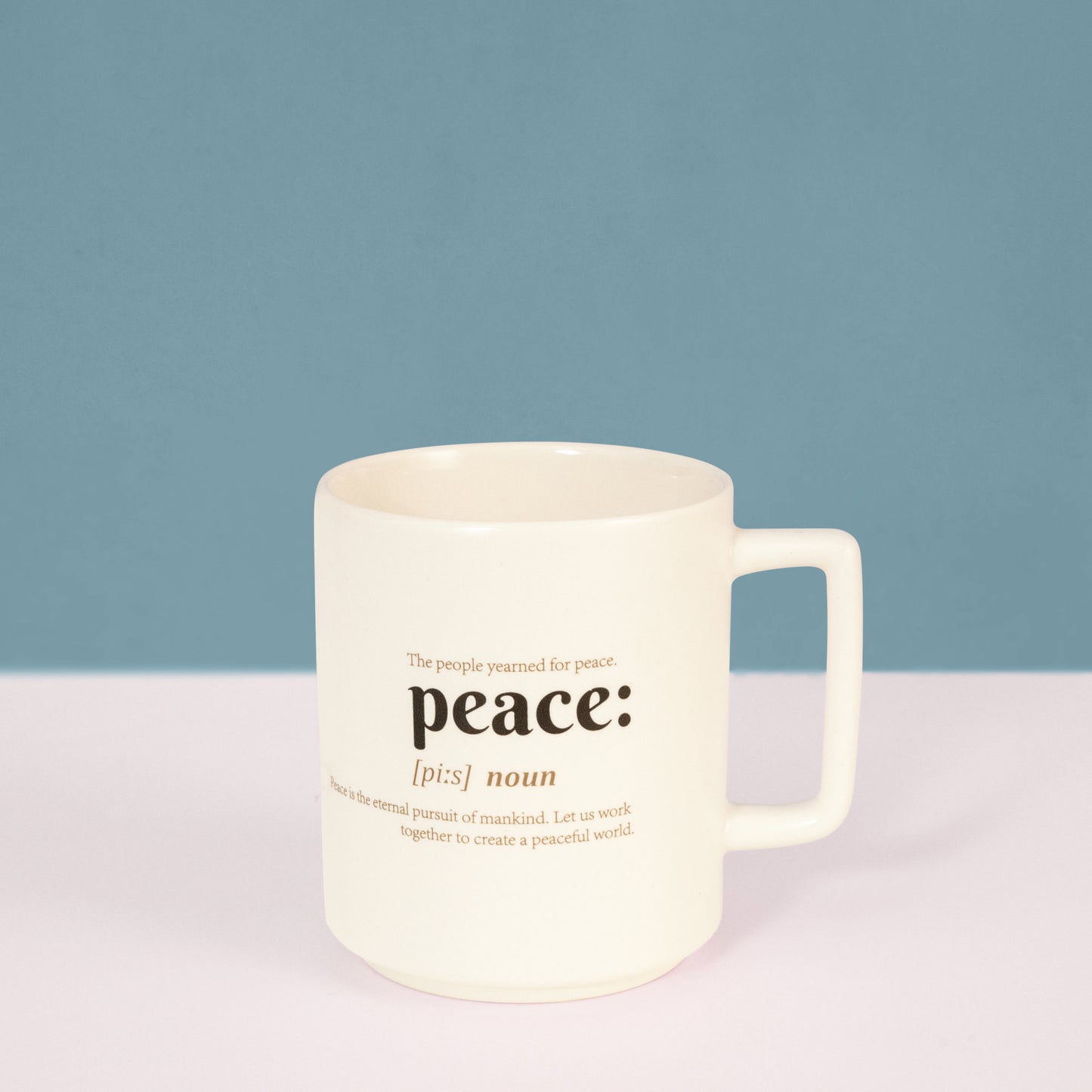 Cleo Peace Definition Pebble Milk Mug - 1 Pc - 400 ml (Cleo C02)