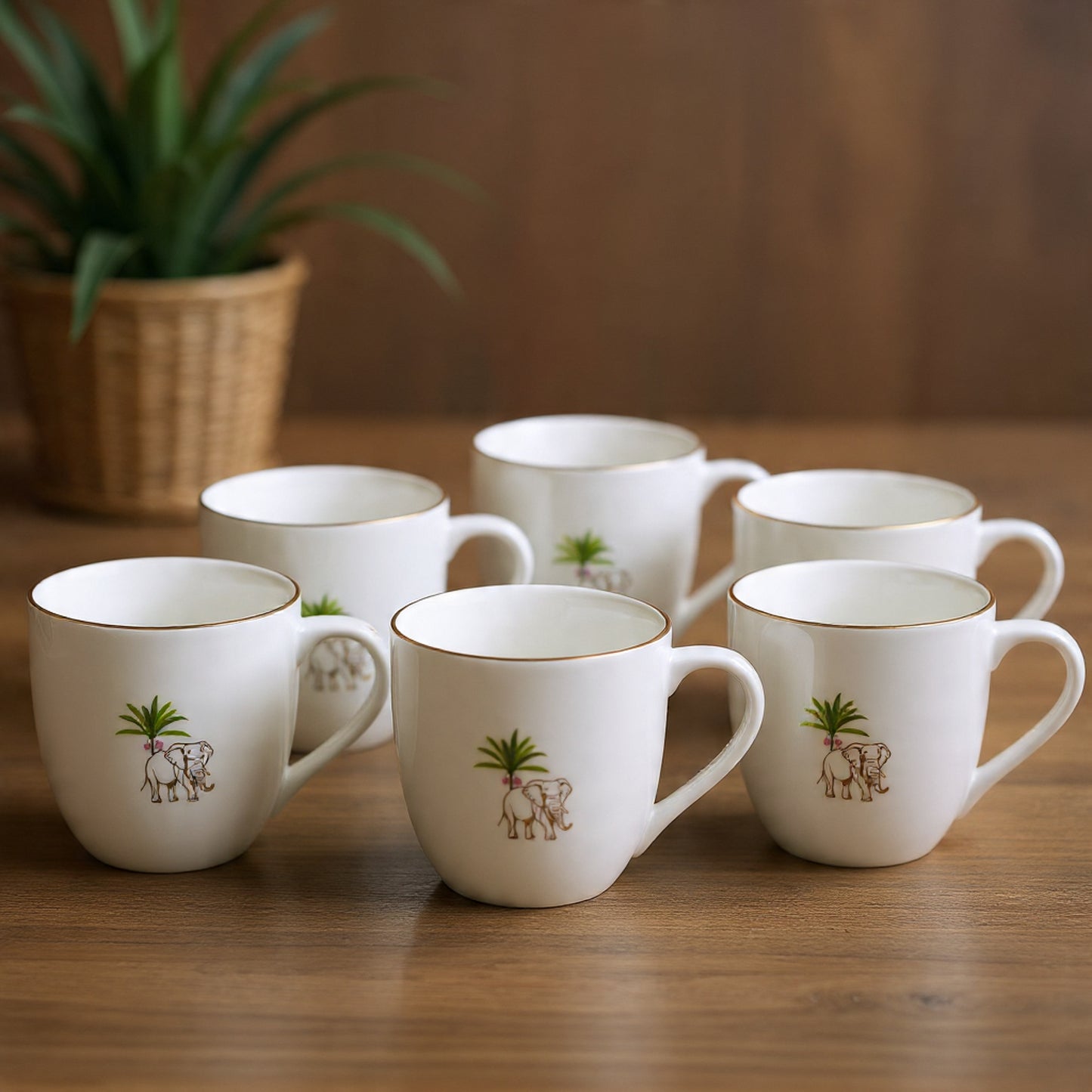 JCPL Oscar Pristine Coffee & Tea Mugs Set of 6 (PS408)