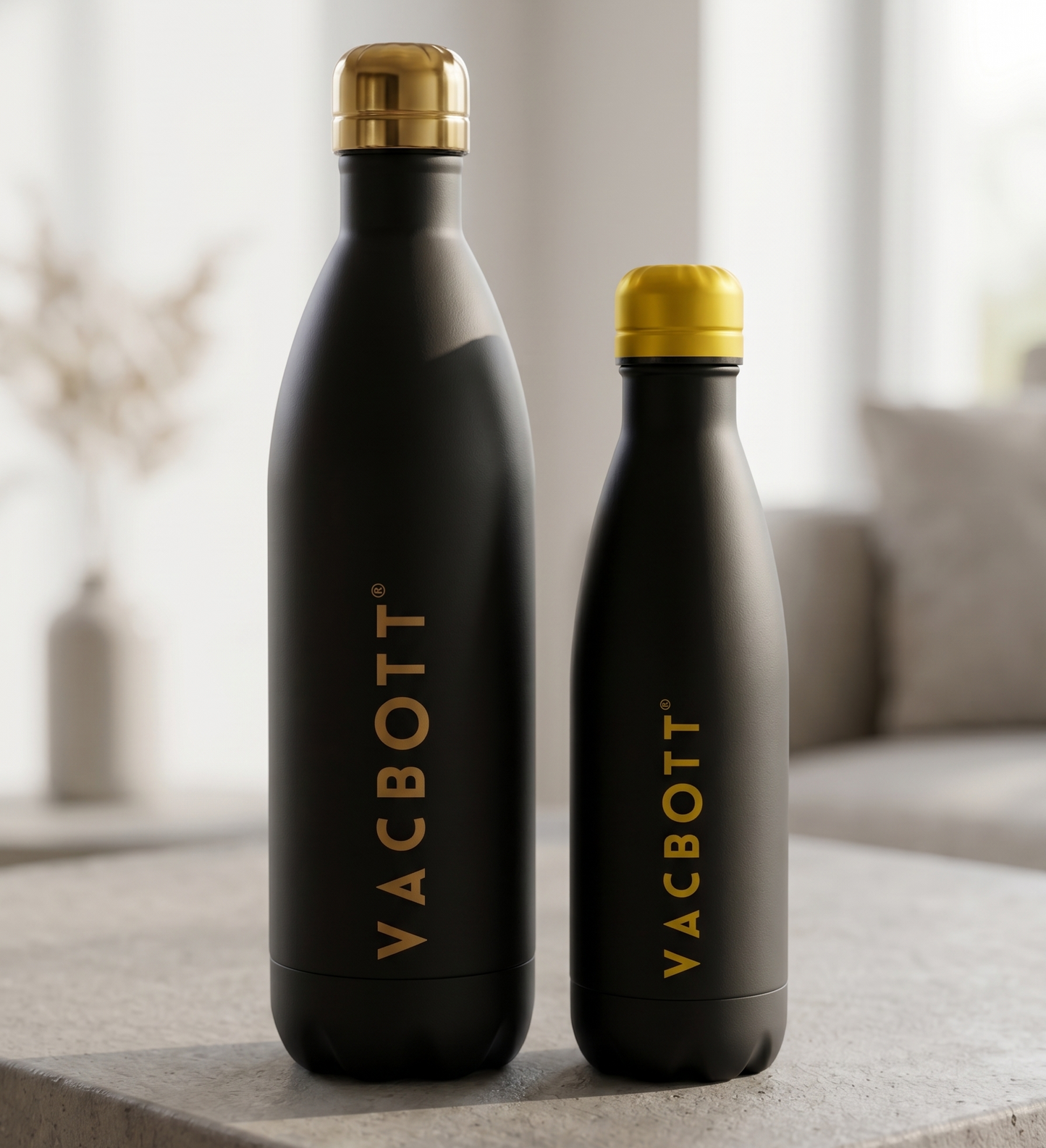 Vacbott Stark Vacuum Insulated Double Walled Water Bottle 18 Hrs Hot & 24 Hrs Cold Stainless Steel Flask, BIS Certified, 500ml