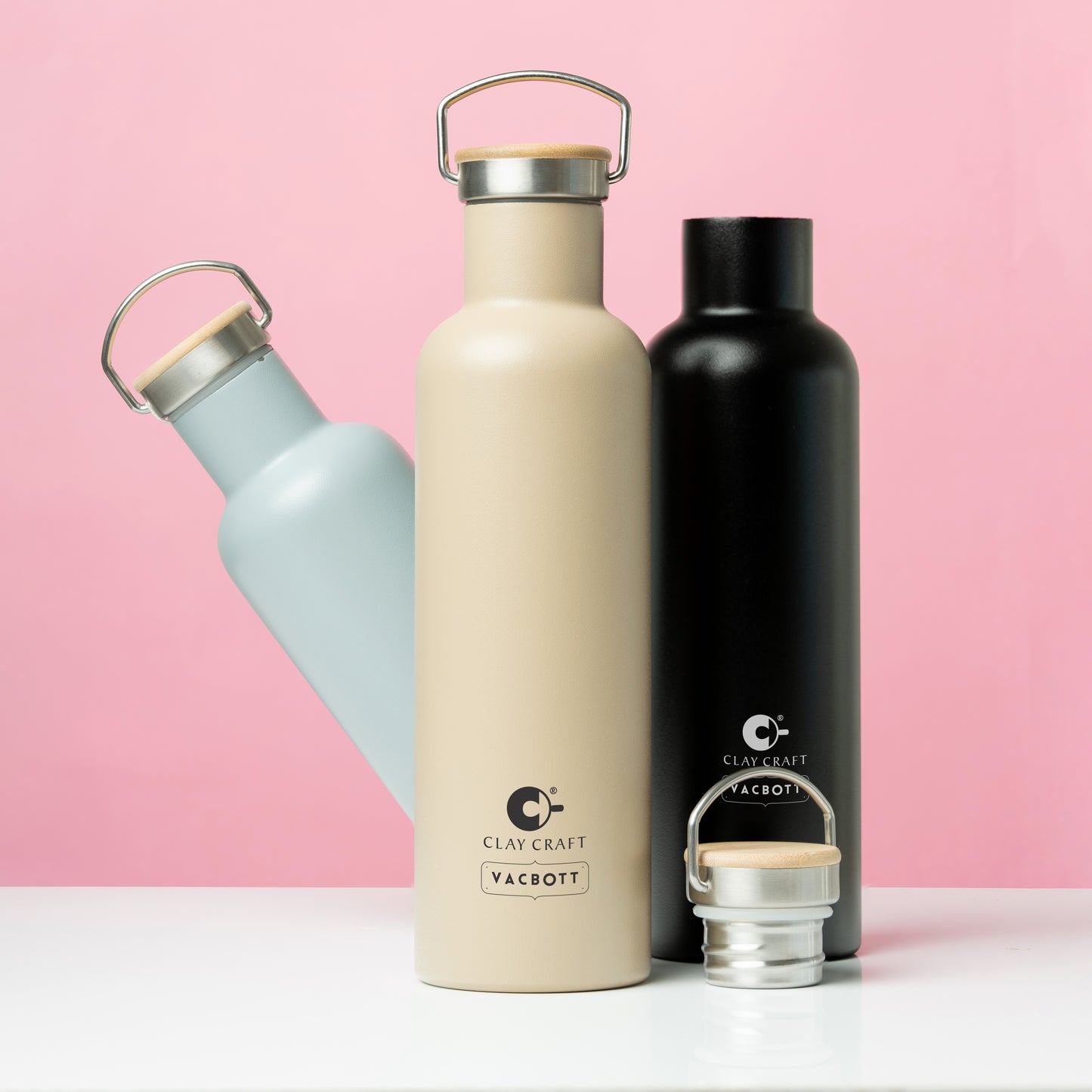 Vacbott Melissa Vacuum Insulated Double Walled Water Bottle 18 Hrs Hot & 24 Hrs Cold Stainless Steel Flask, BIS Certified, 700ml